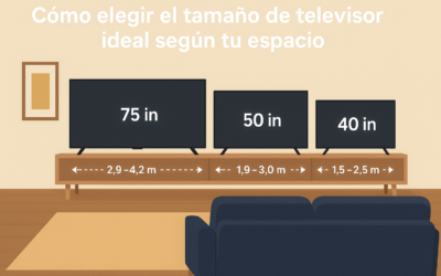 Cómo escoger el tamaño de televisor adecuado según tu espacio