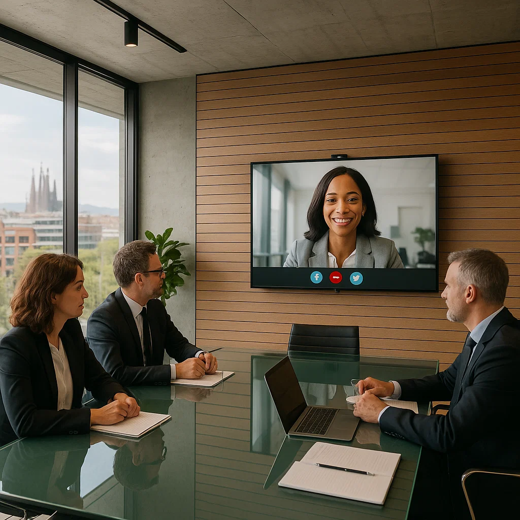 alquiler de televisor para oficinas en Barcelona