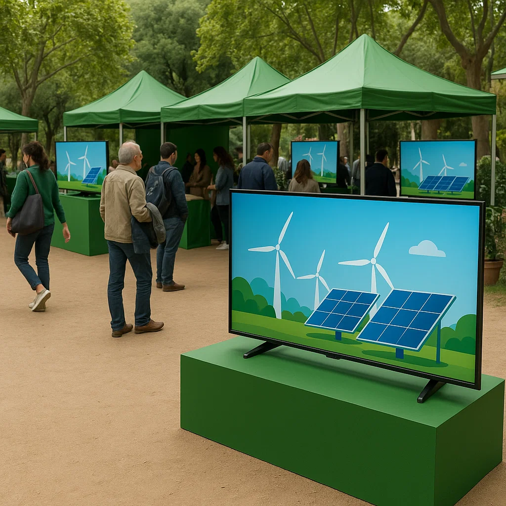 alquiler de tv para ferias en Barcelona